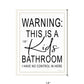 Kids Bathroom Black Framed Print Bathroom Wall Art