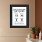 Bathroom Guide Black Framed Print Bathroom Wall Art