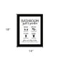 Bathroom Guide Black Framed Print Bathroom Wall Art