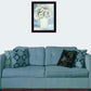 White Blooms Black Grooved Framed Print Wall Art