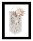 BOHEMIAN MACRAME White Framed Print Wall Art