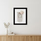 BOHEMIAN MACRAME White Framed Print Wall Art