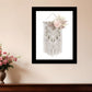 BOHEMIAN MACRAME Black Framed Print Wall Art
