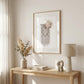 BOHEMIAN MACRAME White Framed Print Wall Art
