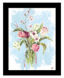 Flourish White Framed Print Wall Art