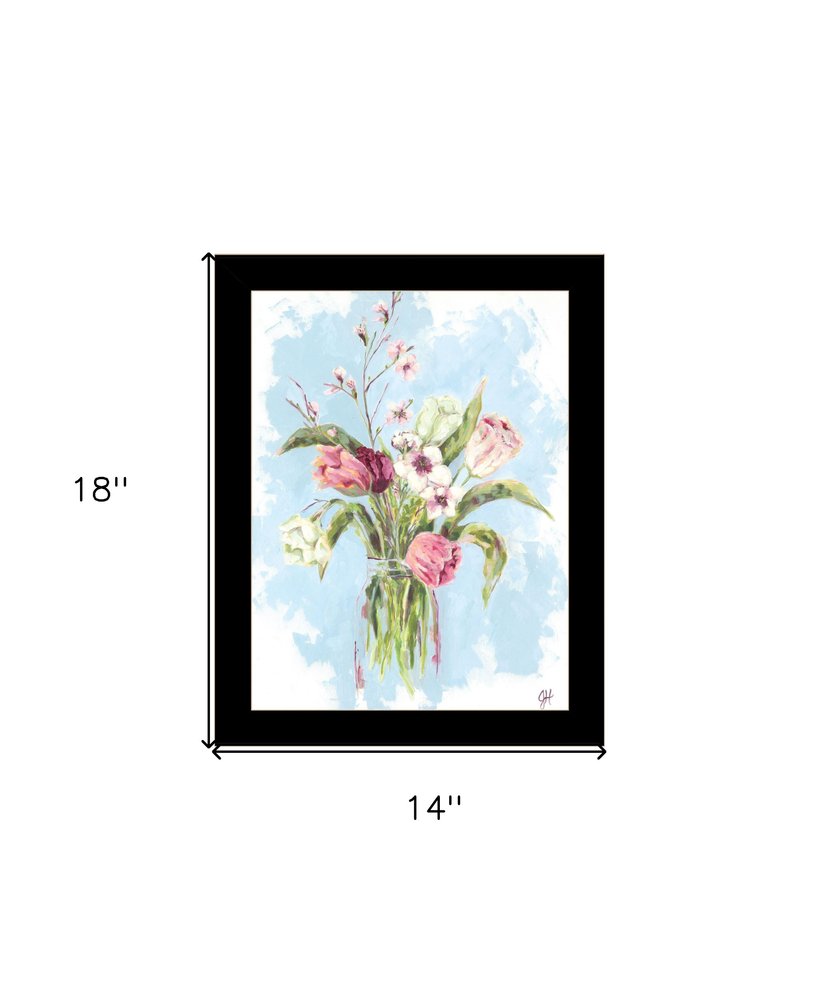 Flourish White Framed Print Wall Art