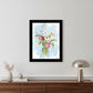 Flourish White Framed Print Wall Art