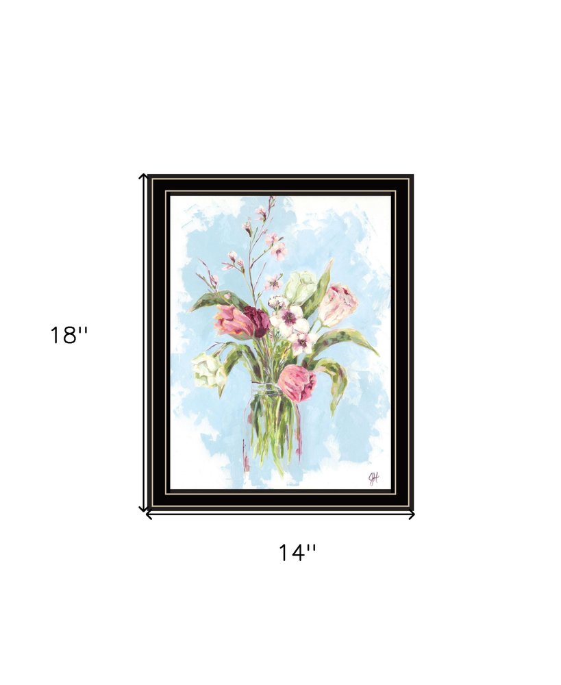 Flourish White Framed Print Wall Art