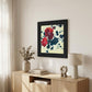 Japanese Blossoms Black Framed Print Wall Art