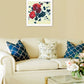 Japanese Blossoms Black Framed Print Wall Art