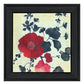 Japanese Blossoms Black Framed Print Wall Art