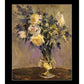 Evening Vase Black Framed Print Wall Art