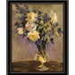 Evening Vase Black Framed Print Wall Art