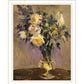 Evening Vase Black Framed Print Wall Art