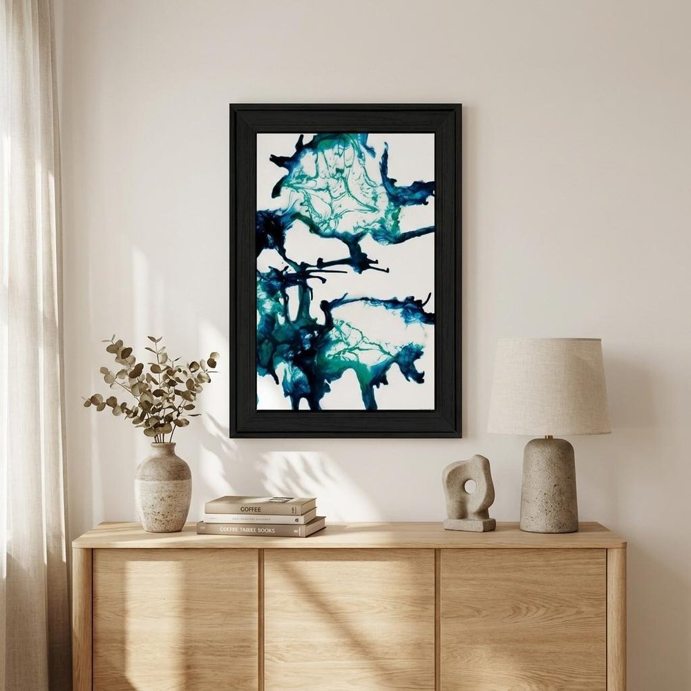 Ocean Living Black Framed Print Wall Art