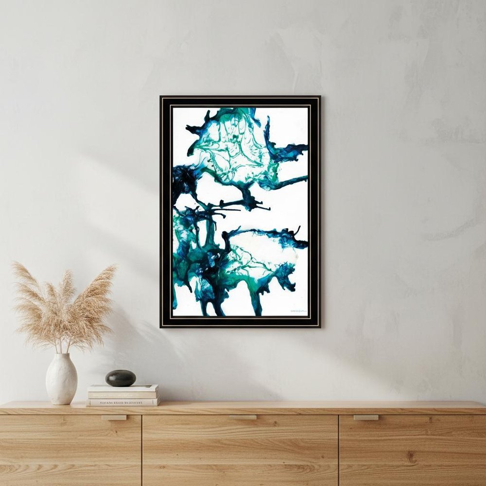 Ocean Living Black Framed Print Wall Art