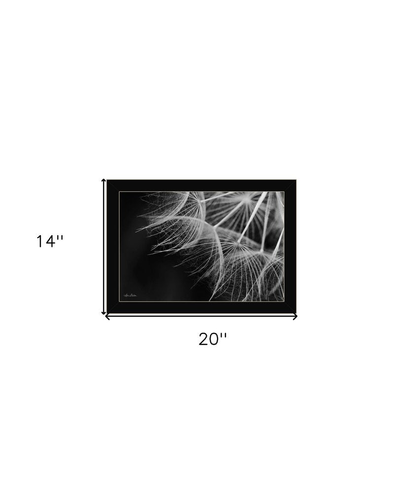 Delicate Beauty Black Framed Print Wall Art
