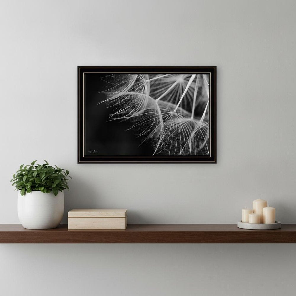 Delicate Beauty Black Framed Print Wall Art