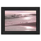 Breakfast On The Beach Black Framed Print Wall Art