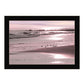 Breakfast On The Beach Black Framed Print Wall Art