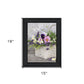 Fresh Garden Basket Black Framed Print Wall Art