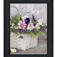 Fresh Garden Basket Black Framed Print Wall Art