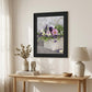 Fresh Garden Basket Black Framed Print Wall Art