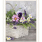 Fresh Garden Basket Black Framed Print Wall Art