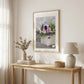 Fresh Garden Basket White Framed Print Wall Art