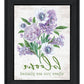 Bloom Where You Are Planted Black Framed Print Wall Art