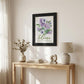 Bloom Where You Are Planted Black Framed Print Wall Art