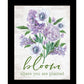 Bloom Where You Are Planted Black Framed Print Wall Art