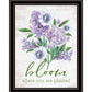 Bloom Where You Are Planted Black Framed Print Wall Art