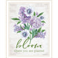 Bloom Where You Are Planted Black Framed Print Wall Art