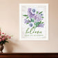 Bloom Where You Are Planted Black Framed Print Wall Art
