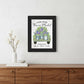 Flower Market Hyacinths Black Framed Print Wall Art