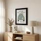 Flower Market Hyacinths Black Framed Print Wall Art
