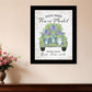 Flower Market Hyacinths Black Framed Print Wall Art