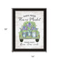 Flower Market Hyacinths Black Framed Print Wall Art