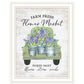 Flower Market Hyacinths Black Framed Print Wall Art