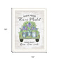 Flower Market Hyacinths Black Framed Print Wall Art