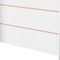 White and Natural 47" Kitchen Island With Storage