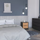 Three Piece Brown and Black Bedroom Set