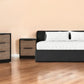 Three Piece Brown and Black Bedroom Set