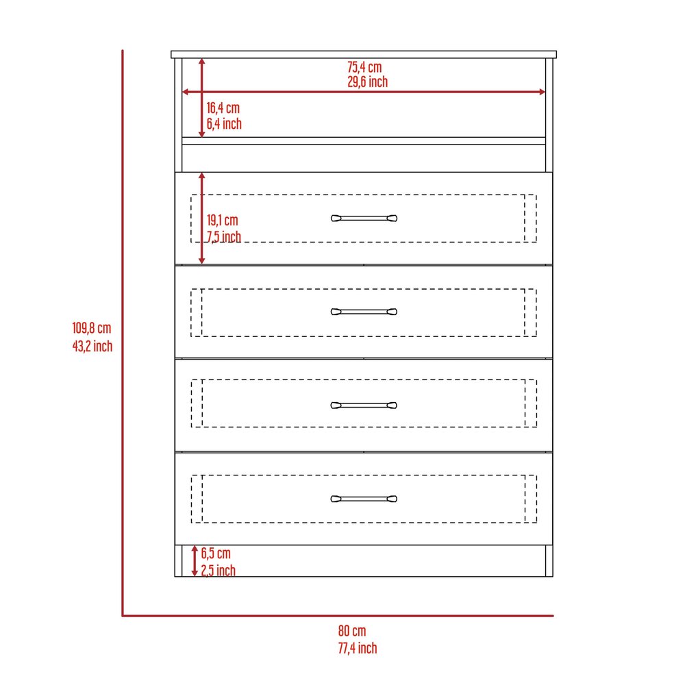 Two Piece White Bedroom Set