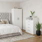 Two Piece White Bedroom Set