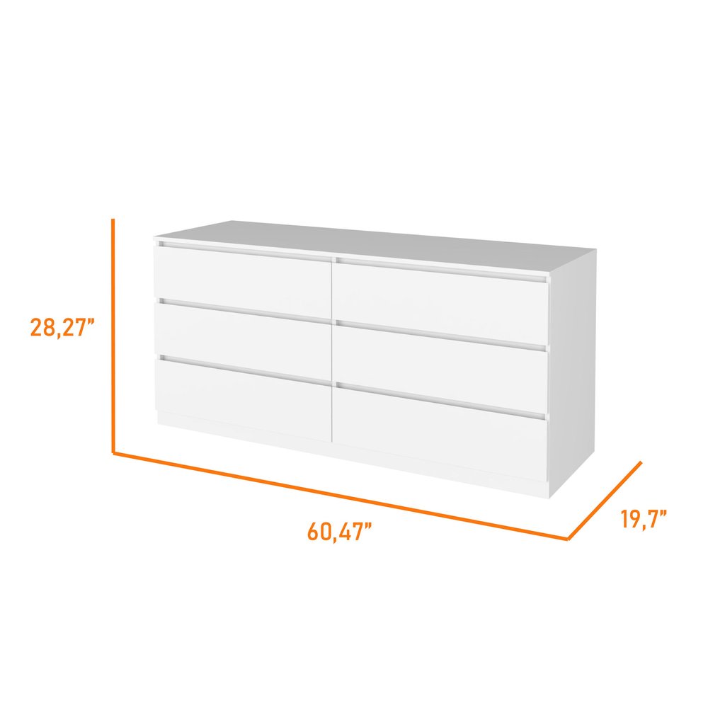 Two Piece White Bedroom Set