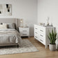 Two Piece White Bedroom Set