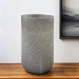 15" Lavender Handblown Speckle Glass Table Vase