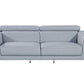 Three Piece Indoor Blue Five Person Seating Set